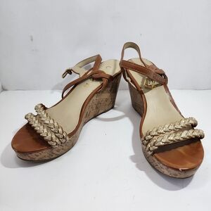 Clarks Brown Wedges